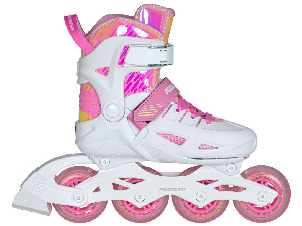 Powerslide Universe 4W Pink II – nastavení velikosti dětské brusle