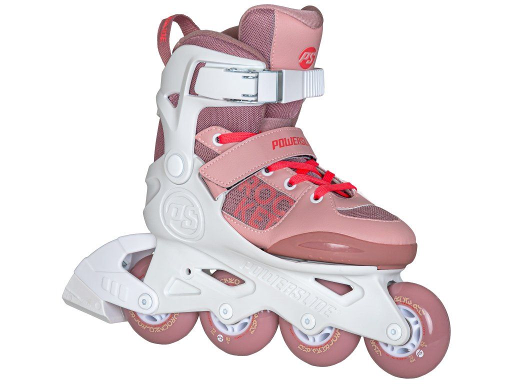 Powerslide Rocket Pale Mauve – zadní část, konstrukce a brzda