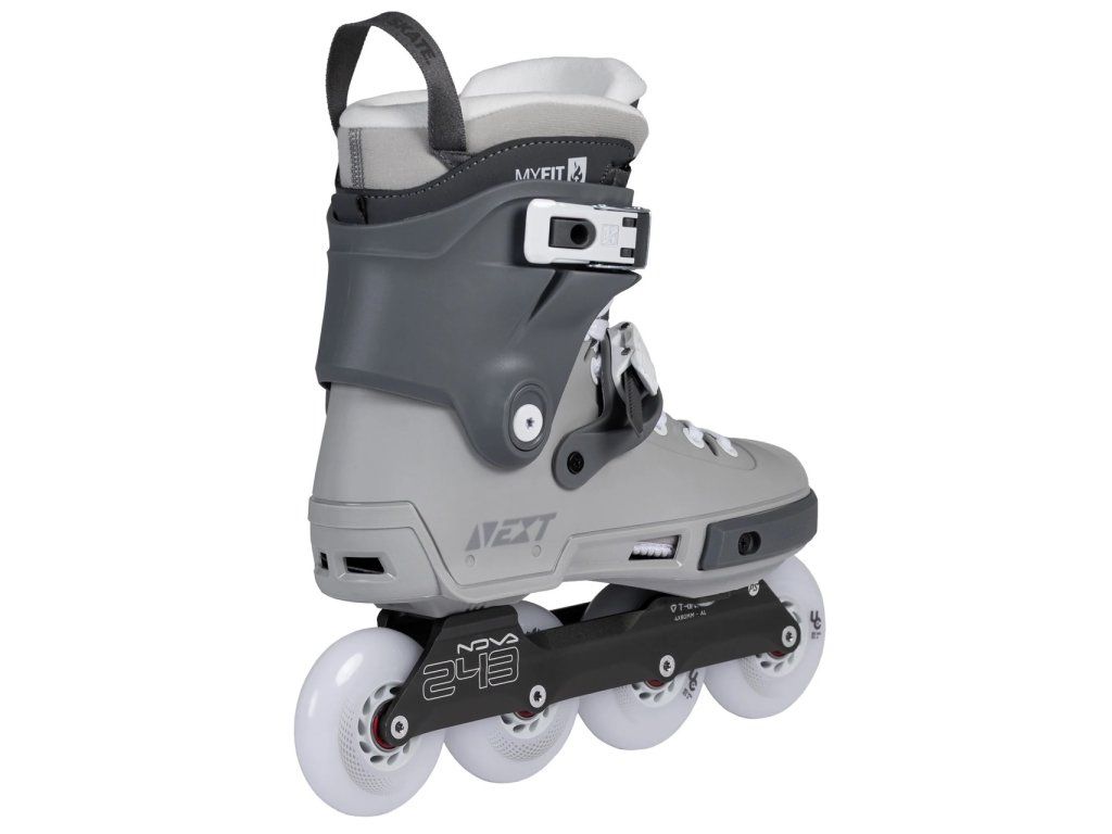 Powerslide Next 80 PDS Asphalt Grey – pohled zezadu