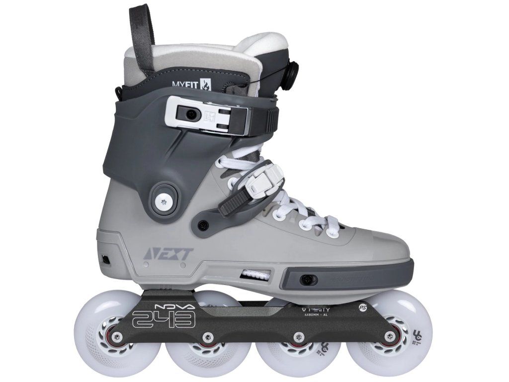 Powerslide Next 80 PDS Asphalt Grey – detail rámu Nova CNC