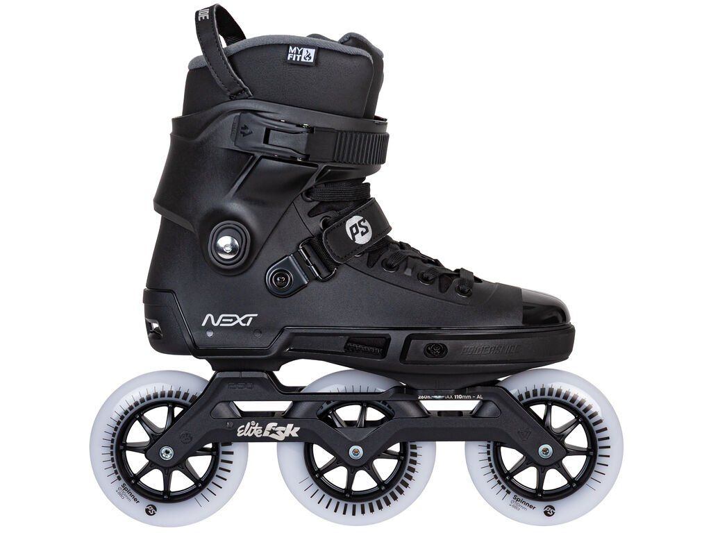 Powerslide Next 2.0 Black 110 – rychlé tříkolečkové freeskate brusle