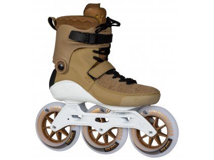 Kolečkové brusle Powerslide Swell Gold 125 Trinity (Velikost EU 46)