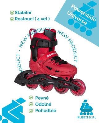 🌸dětské nastavitelné brusle Powerslide Universe🌺Hledáte dětské kolečkové brusle, které vydrží a zároveň skvěle jedou?...